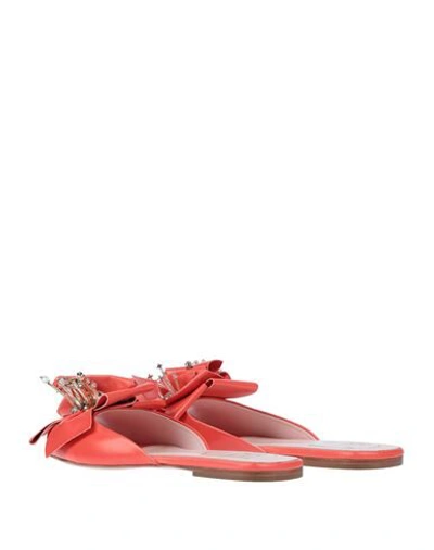 Shop Roger Vivier Woman Sandals Orange Size 5 Soft Leather