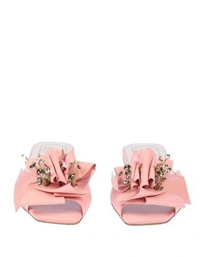 Shop Roger Vivier Woman Sandals Pink Size 5 Soft Leather