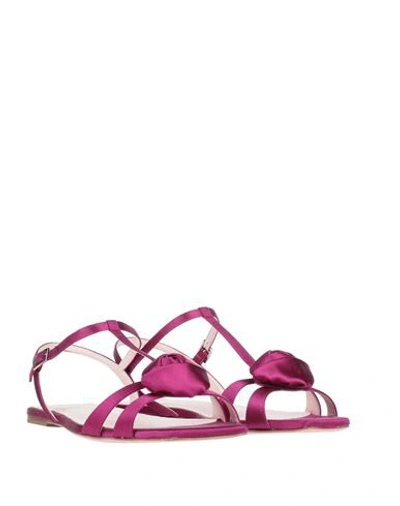 Roger Vivier Sandals In Fuchsia