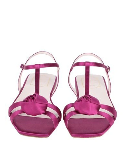 Roger Vivier Sandals In Fuchsia