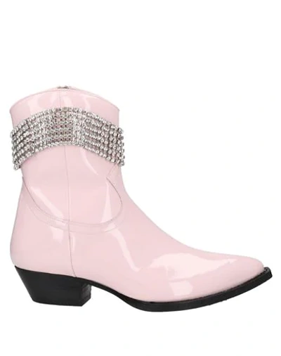 Shop Chiara Ferragni Ankle Boots In Pink