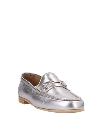 Bally Loafers In Silver