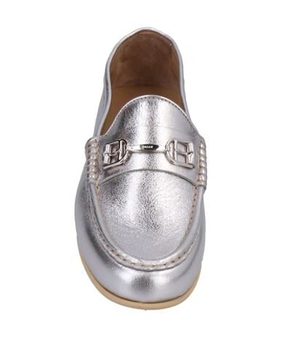 Bally Loafers In Silver