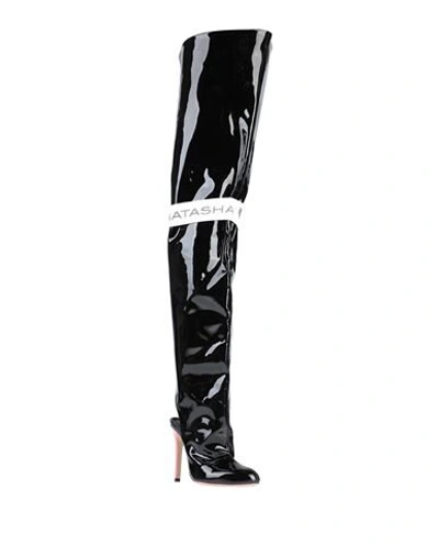 Shop Natasha Zinko Knee Boots In Black