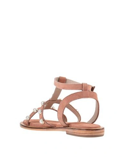 Hadel Sandals In Pastel Pink