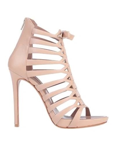 Shop Albano Sandals In Pale Pink