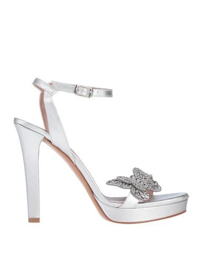 Shop Albano Sandals In Silver