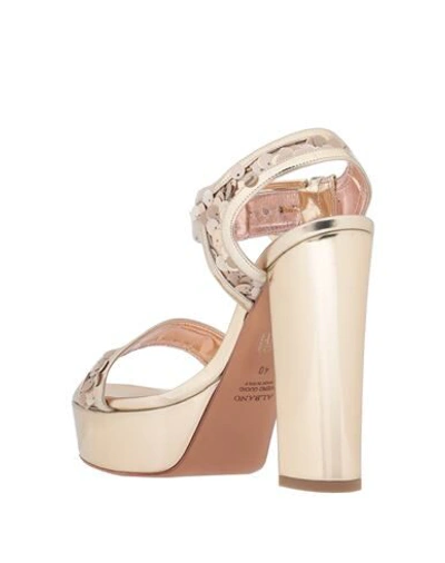 Shop Albano Sandals In Platinum