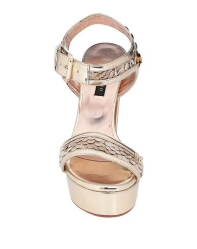 Shop Albano Sandals In Platinum