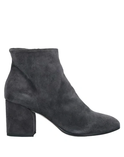 Shop Officine Creative Italia Ankle Boots In Steel Grey
