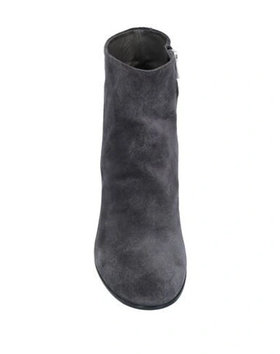 Shop Officine Creative Italia Ankle Boots In Steel Grey