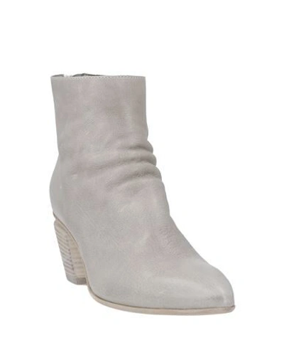 Shop Officine Creative Italia Woman Ankle Boots Light Grey Size 7.5 Soft Leather