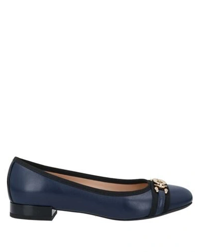 Shop Geox Ballet Flats In Dark Blue