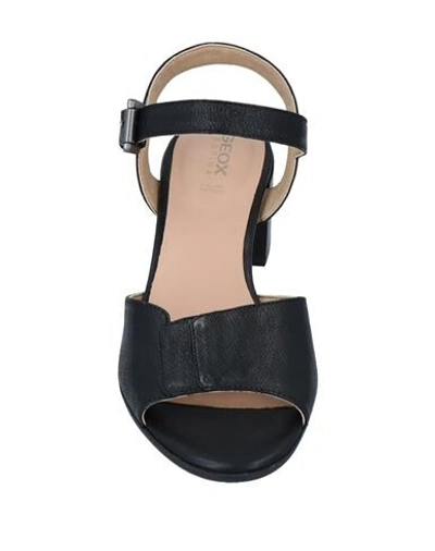 Shop Geox Sandals In Black