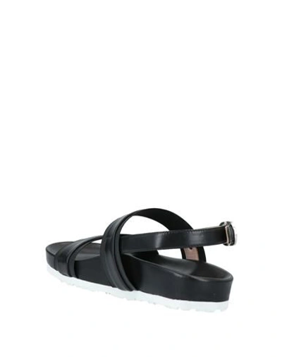Shop Taryn Rose Woman Sandals Black Size 7.5 Soft Leather, Textile Fibers