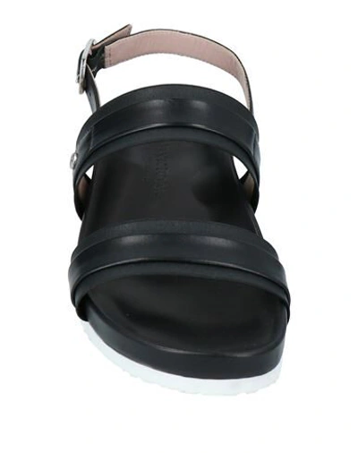 Shop Taryn Rose Woman Sandals Black Size 7.5 Soft Leather, Textile Fibers