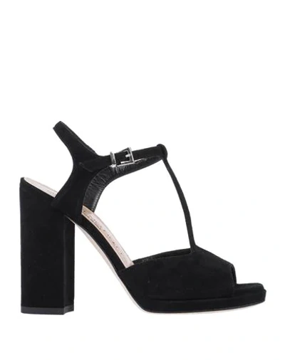 Shop Guglielmo Rotta Woman Sandals Black Size 7 Soft Leather