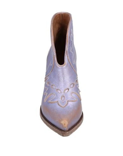 Shop Buttero Woman Ankle Boots Light Purple Size 6 Leather