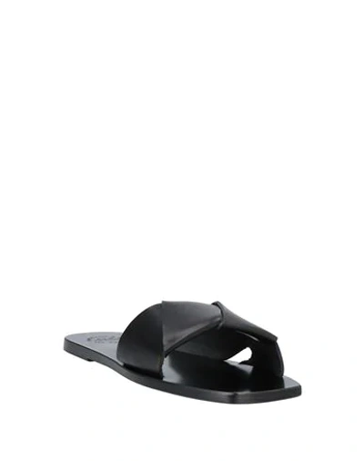 Shop Atp Atelier Sandals In Black