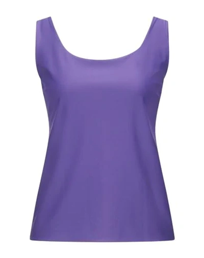 Shop Alessandro Legora Tank Tops In Purple