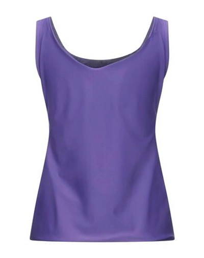 Shop Alessandro Legora Tank Tops In Purple