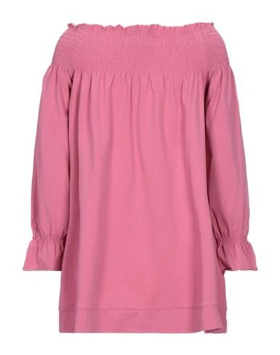 Shop Alpha Studio Woman T-shirt Pink Size 2 Cotton, Elastane