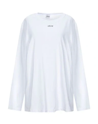 Shop Akep T-shirt In White