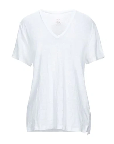 Shop Altea Woman T-shirt White Size Xs Linen