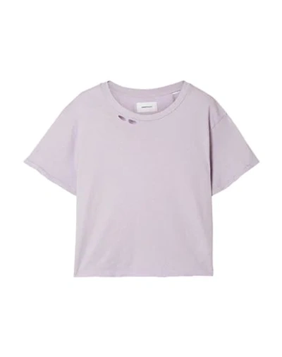 Shop Current Elliott T-shirts In Lilac