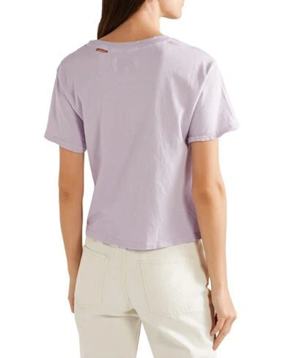 Shop Current Elliott T-shirts In Lilac