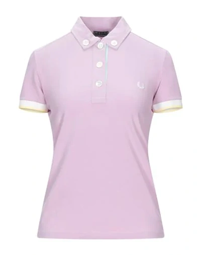 Shop Fred Perry Polo Shirt In Lilac