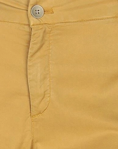 Shop Mason's Woman Pants Ocher Size 8 Lyocell, Lycra In Yellow