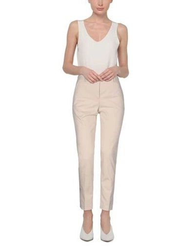 Shop Seventy Sergio Tegon Woman Pants Sand Size 14 Cotton, Polyamide, Elastane In Beige