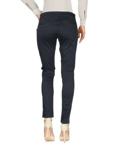 Shop 9.2 By Carlo Chionna Casual Pants In Dark Blue