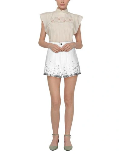 Shop Alberta Ferretti Shorts & Bermuda Shorts In White