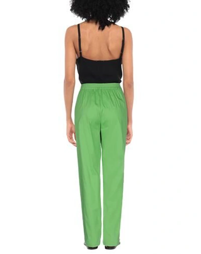 Shop Anna Seravalli Casual Pants In Green