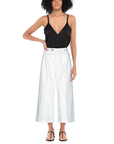 Shop Mauro Grifoni Cropped Pants In White