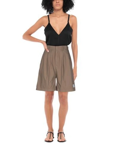 Shop Department 5 Woman Shorts & Bermuda Shorts Khaki Size 25 Cotton In Beige