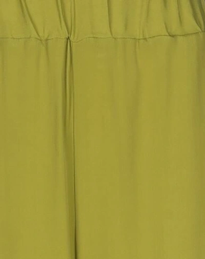 Shop Pierantonio Gaspari Woman Pants Light Green Size 6 Acetate, Silk
