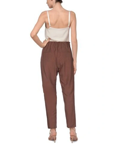 Shop Nina 14.7 Woman Pants Light Brown Size 6 Polyurethane, Polyester In Beige