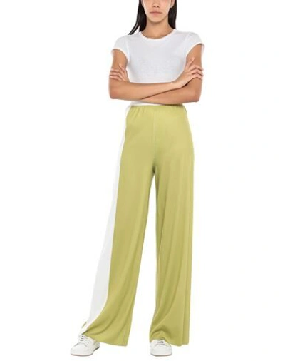 Shop Pierantonio Gaspari Woman Pants Acid Green Size 10 Polyester, Elastane