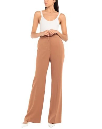 Shop Space Simona Corsellini Simona Corsellini Woman Pants Tan Size 8 Viscose, Elastane In Brown