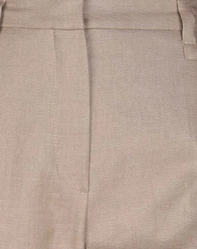 Shop Brunello Cucinelli Woman Pants Khaki Size 6 Polyamide, Linen In Beige