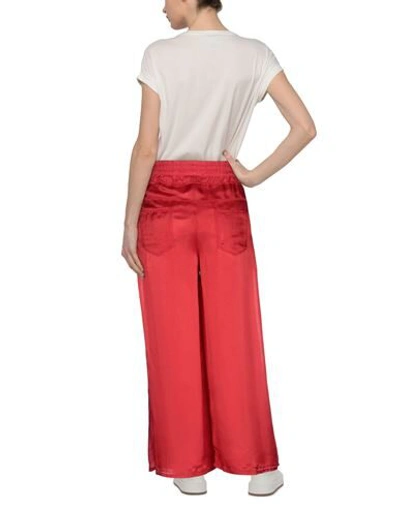 Shop Andrea Ya' Aqov Woman Pants Red Size S Viscose, Cotton