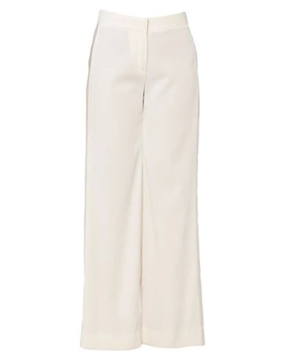 Shop Brian Dales Woman Pants White Size 8 Polyester, Elastane