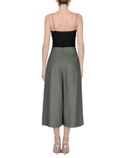 Shop Anna Seravalli 3/4-length Shorts In Military Green