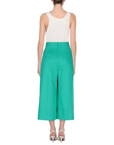Shop Anna Seravalli 3/4-length Shorts In Green