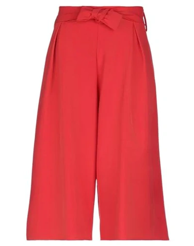 Shop Akep 3/4-length Shorts In Red