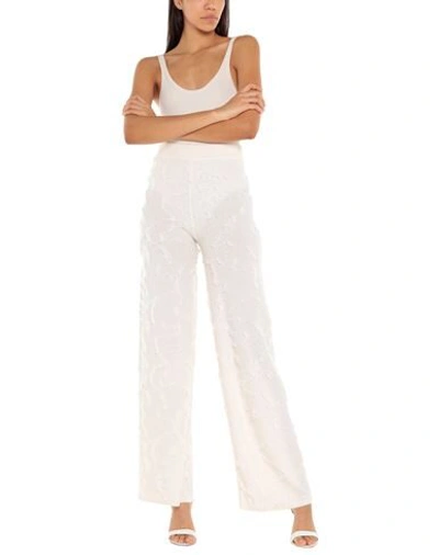 Shop Dior Pants In Ivory