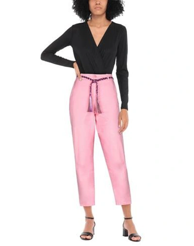 Shop Aniye By Woman Pants Pink Size S Cotton, Elastane